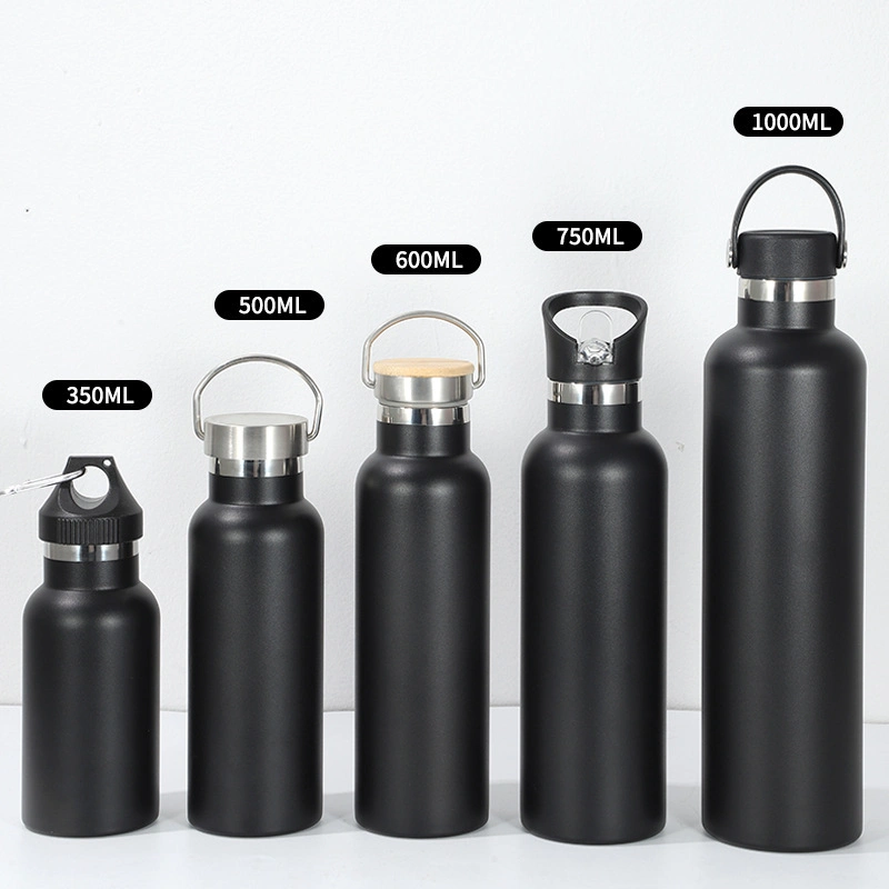 Efficient Insulation Stainless Steel Sports Drinking Water Bottle Vacuum Flask in 5 Sizes