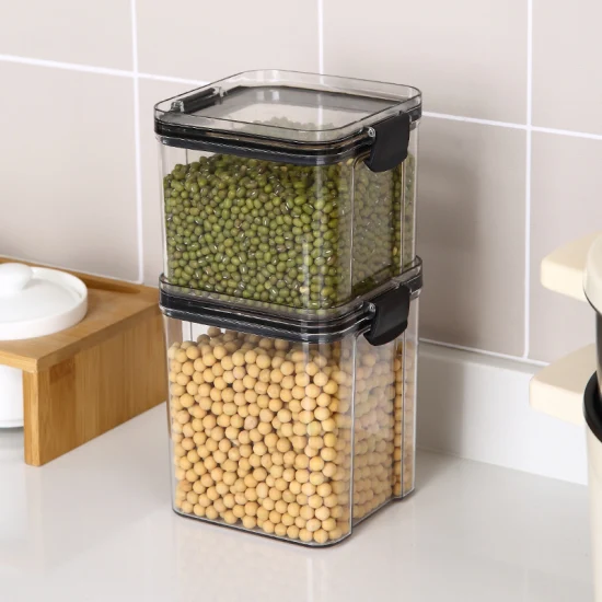2 pièces ensemble de conteneurs de stockage pour Gain réfrigérateur boîtes de rangement en plastique cuisine garde-manger organisateur de stockage des aliments ensemble de conteneurs