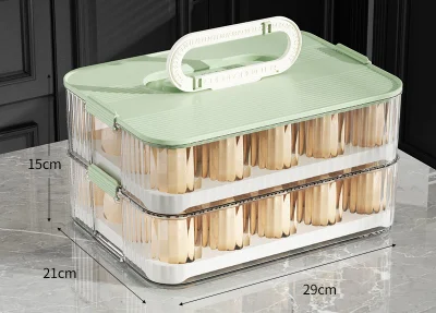 Organisateur de réfrigérateur Stockage d'œufs empilable pour réfrigérateur
